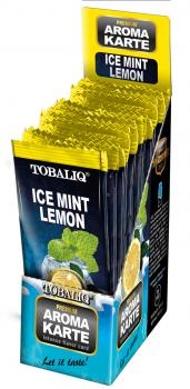 ICE MINT LEMON Aroma Cards/Aroma Karte Tobaliq im 25er T-Box